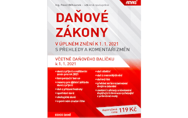 Knižní novinky: Daňové zákony v úplném znění k 1. 1. 2021 s přehledy a komentáři změn