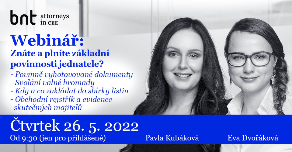 Webinář: Znáte a plníte povinnosti jednatele?
