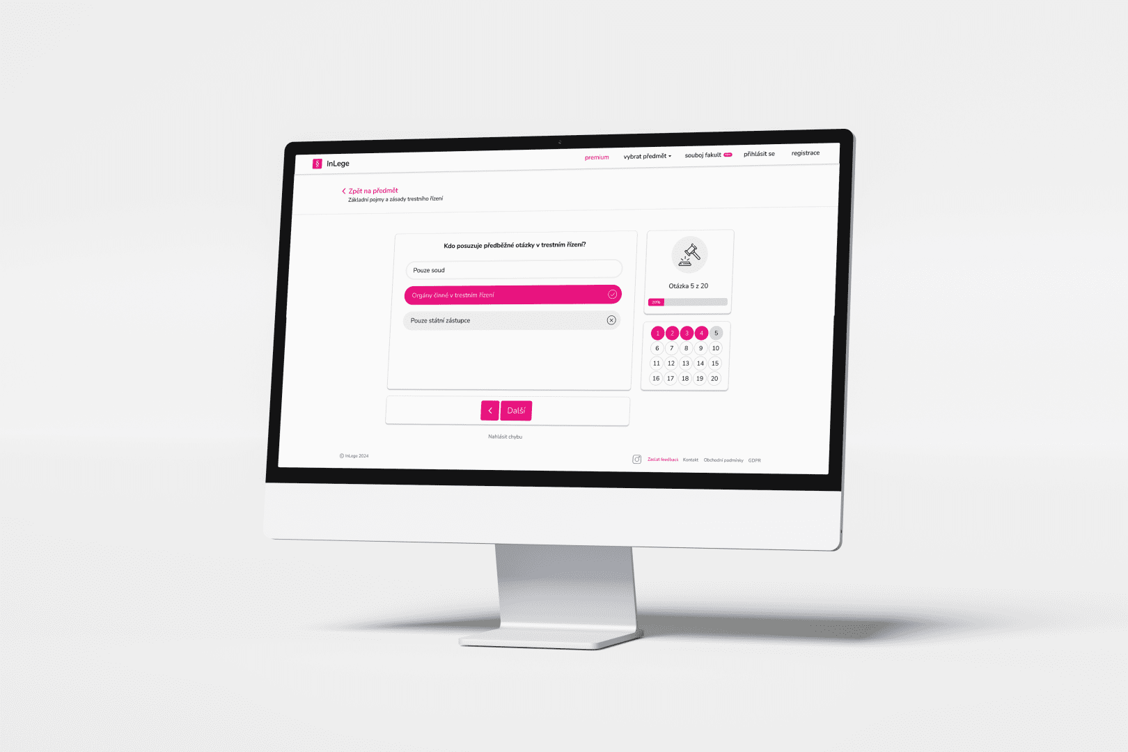 InLege - moderní vzdělávací platforma pro studium práv