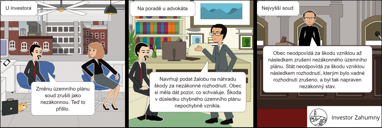 Náhrada škody za chybný územní plán