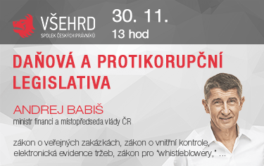 Andrej Babiš: NOVÁ DAŇOVÁ A PROTIKORUPČNÍ LEGISLATIVA