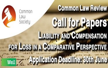 Call for Papers: Liability and Compensation for Loss in a Comparative Perspective