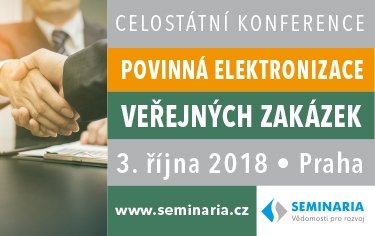 Celostátní konference: Povinná elektronizace veřejných zakázek