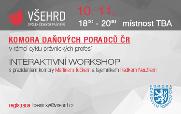 Cyklus právnických profesí: KOMORA DAŇOVÝCH PORADCŮ