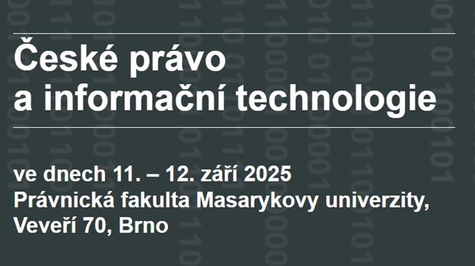 České právo a informační technologie 2025