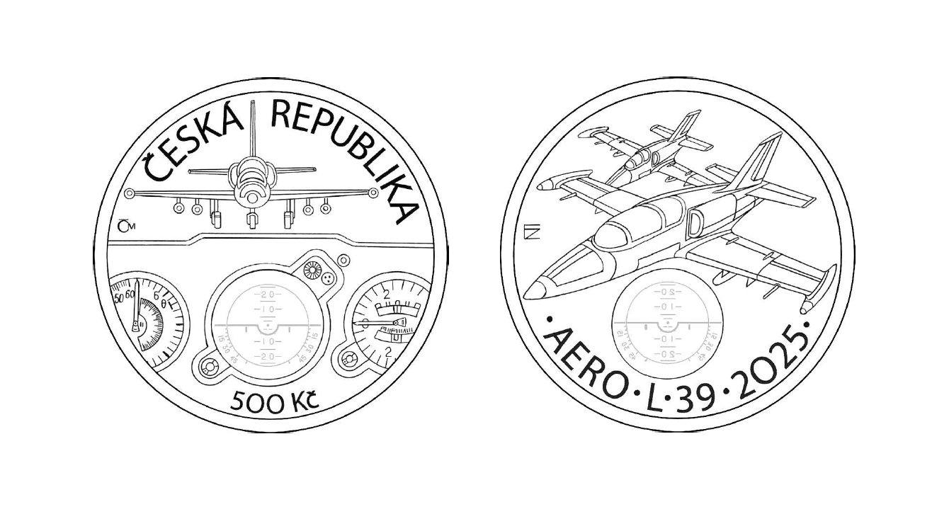 Vyhláška o vydání pamětní stříbrné pětisetkoruny „Letoun Aero L-39“
