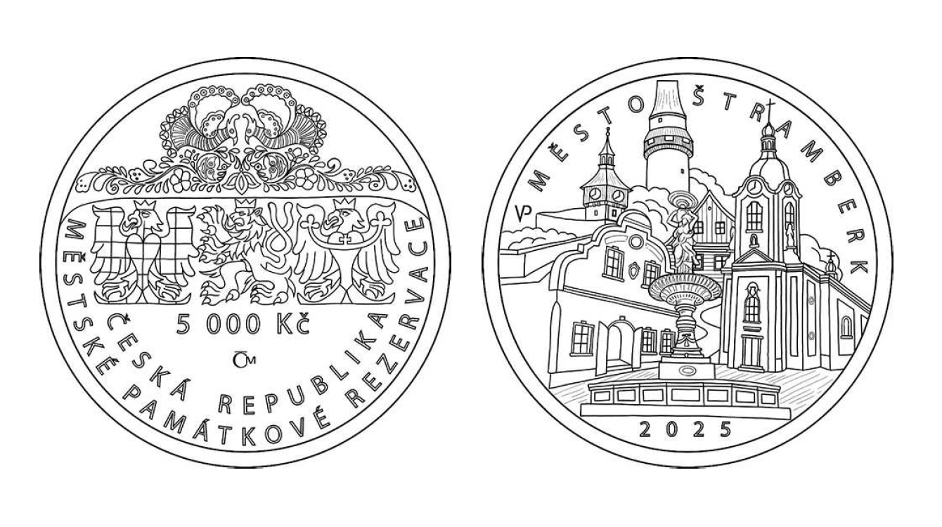 Vyhláška o vydání zlaté mince Městská památková rezervace Štramberk