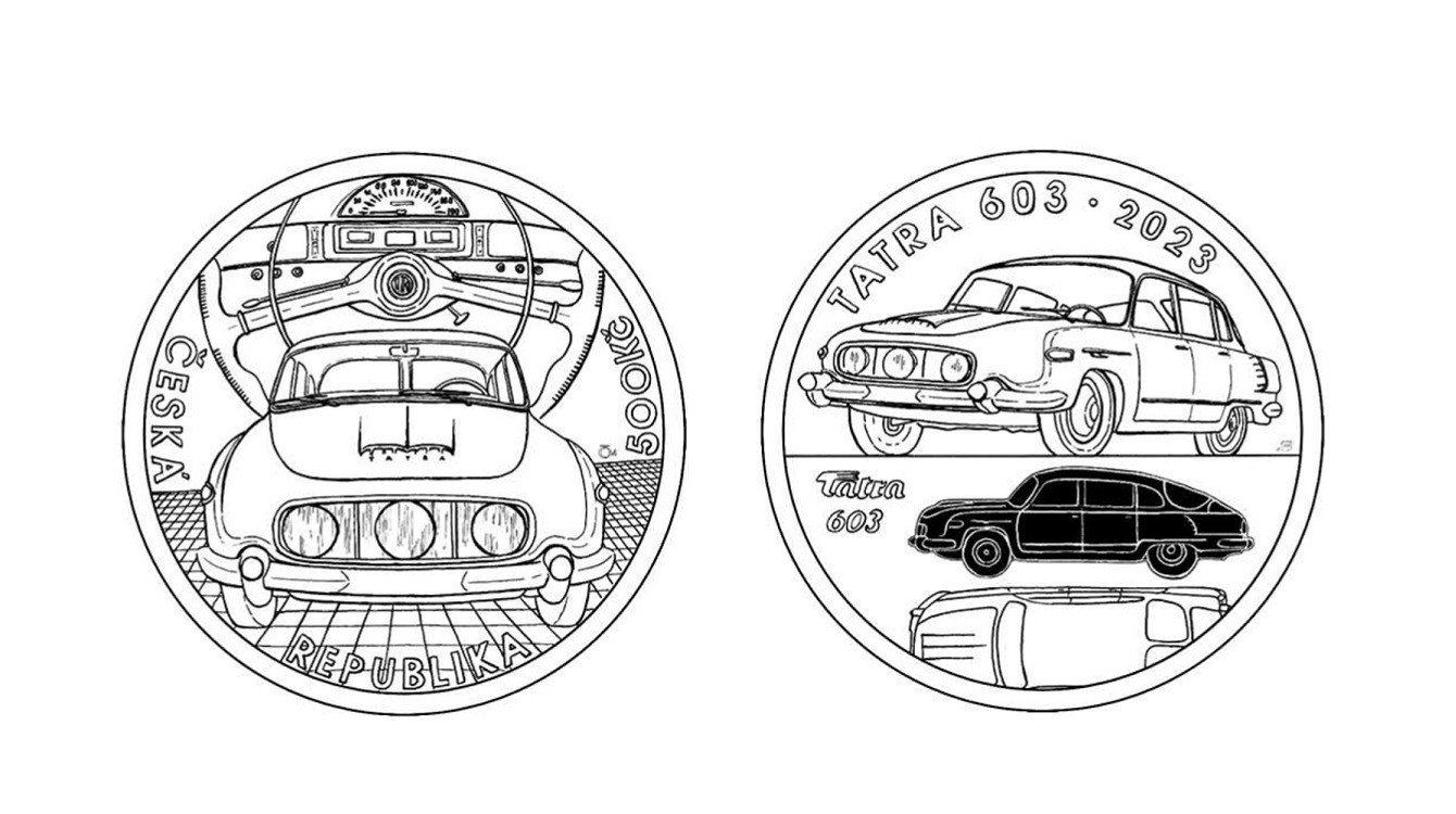 Vyhláška o vydání pamětní stříbrné pětisetkoruny Tatra 603