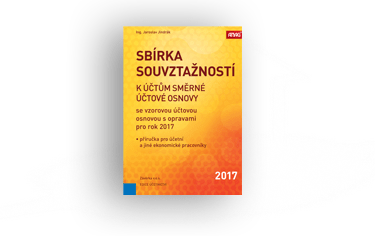 Knižní novinky: Sbírka souvztažností k účtům směrné účtové osnovy se vzorovou účtovou osnovou s opravami pro rok 2017