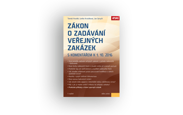 Knižní novinky: Zákon o zadávání veřejných zakázek s komentářem a příklady k 1. 10. 2016