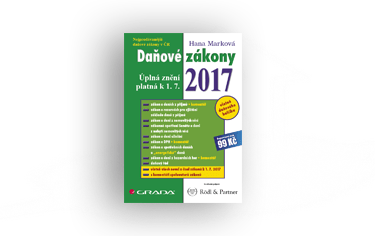 Knižní tipy: Daňové zákony 2017 - úplná znění platná k 1. 7. 2017