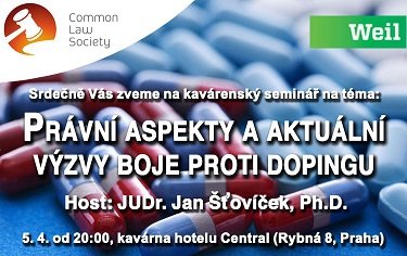 KS: JUDr. Jan Šťovíček, Ph.D. - Právní aspekty a aktuální výzvy boje proti dopingu