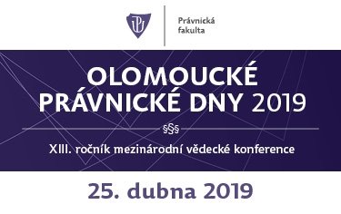 Mezinárodní vědecká konference Olomoucké právnické dny