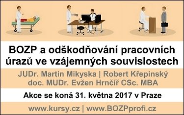 Odškodňování pracovních úrazů a BOZP ve vzájemných souvislostech