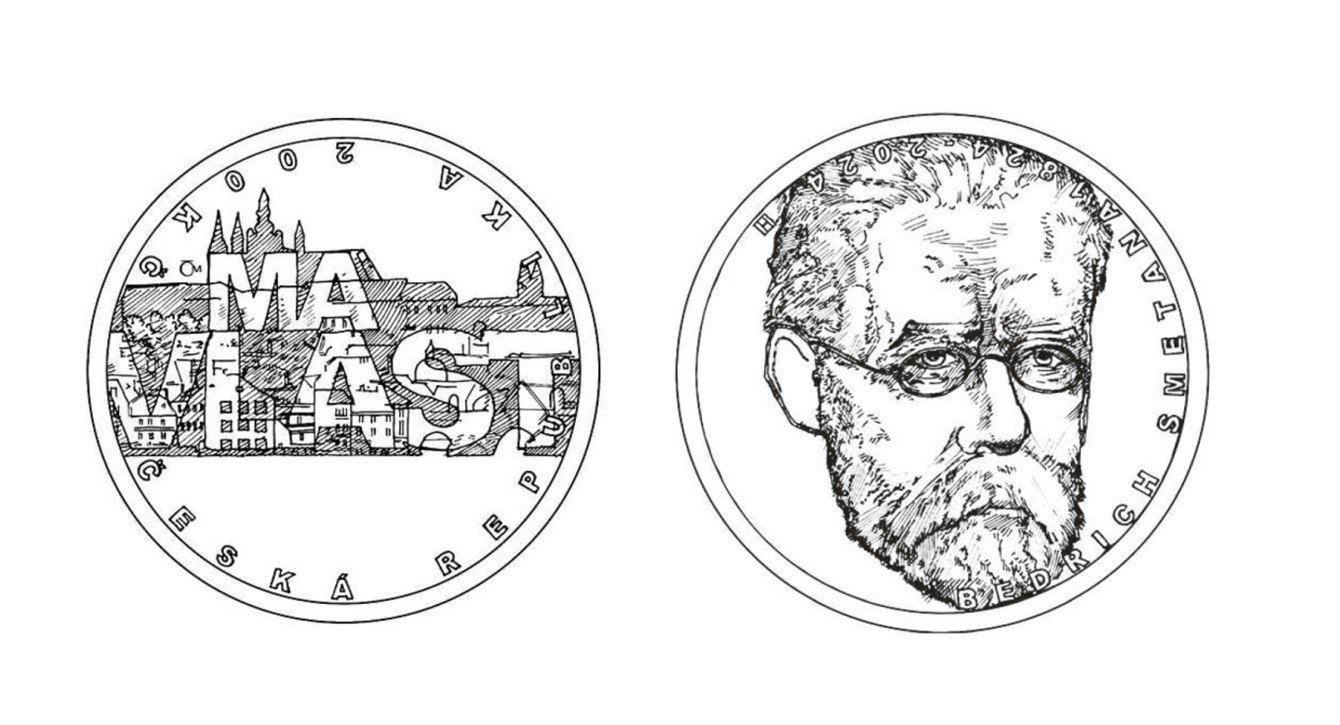 Vyhláška o vydání pamětní stříbrné dvousetkoruny k 200. výročí narození Bedřicha Smetany