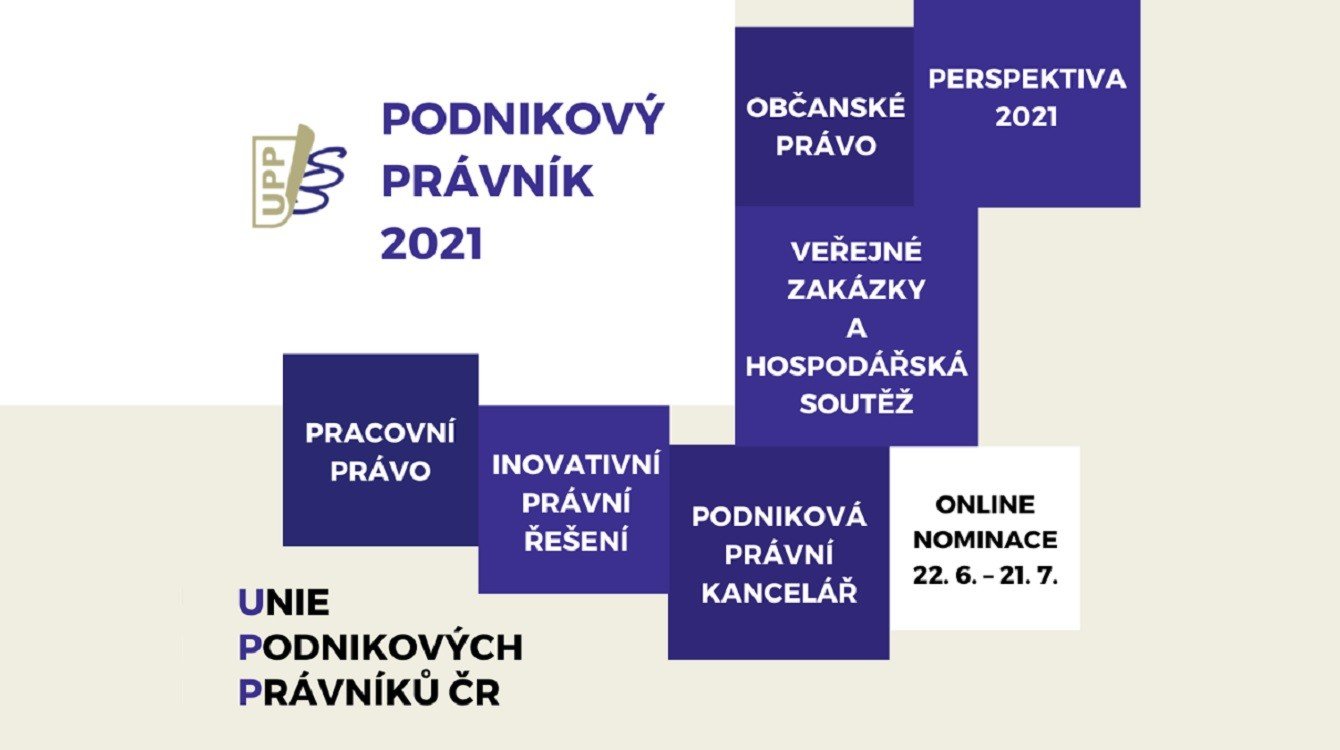 Dnes končí nominace na ocenění Podnikový právník 2021