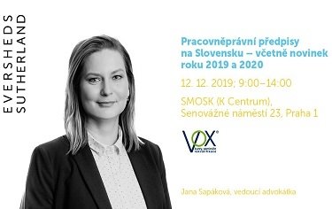 Pracovněprávní předpisy na Slovensku – včetně novinek roku 2019 a 2020