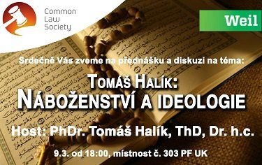 Přednáška Tomáše Halíka: Náboženství a ideologie