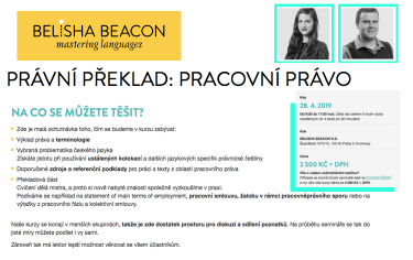 Překlad do angličtiny: PRACOVNÍ PRÁVO