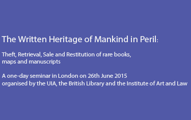 The Written Heritage of Mankind in Peril - Písemné dědictví lidstva v ohrožení