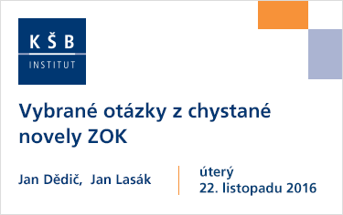 Vybrané otázky z chystané novely ZOK, seminář