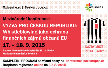 Výzva pro Českou republiku: Whistleblowing jako ochrana finančích zájmů občanů EU