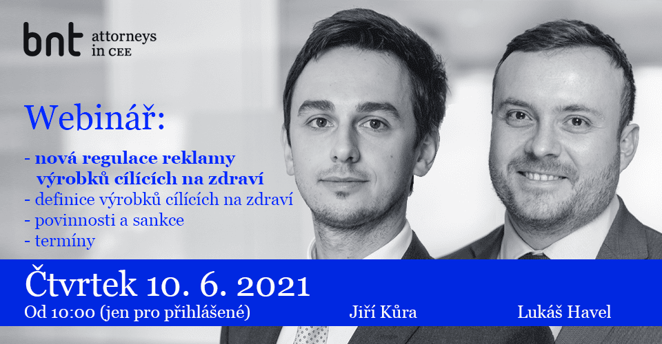 Webinář: Nová regulace reklamy výrobků cílících na zdraví