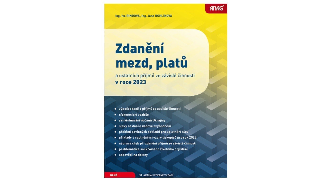 Knižní novinky: Zdanění mezd, platů a ostatních příjmů ze závislé činnosti v roce 2023